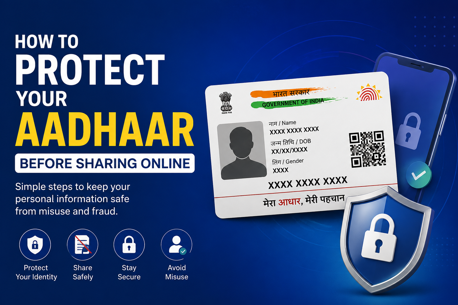 How to Protect Your Aadhaar Before Sharing Online