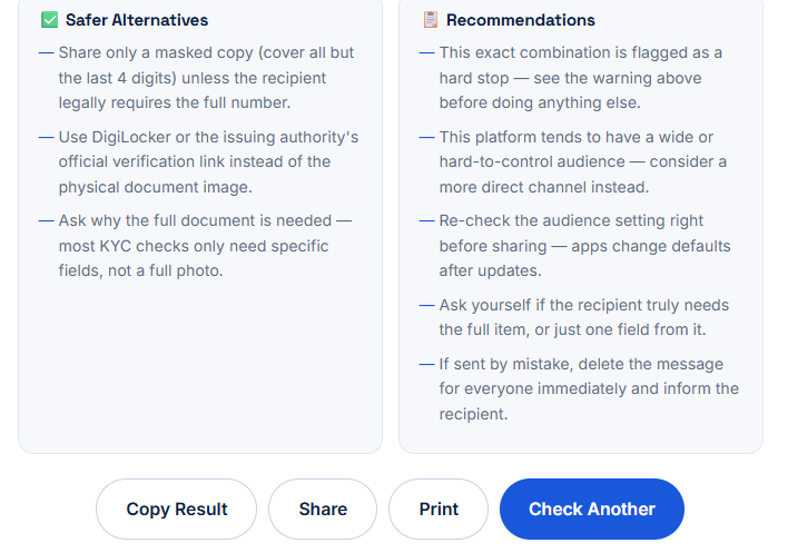 Digital Safety Checker Homepage
